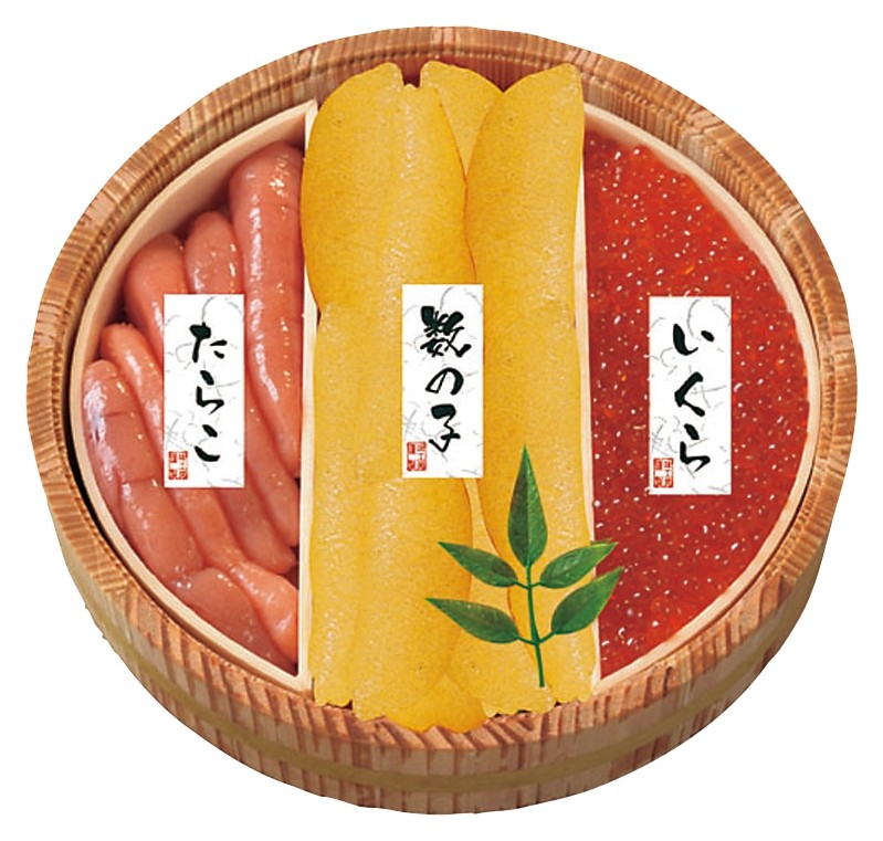 北の魚卵木樽詰3点セット※軽減税率対象商品