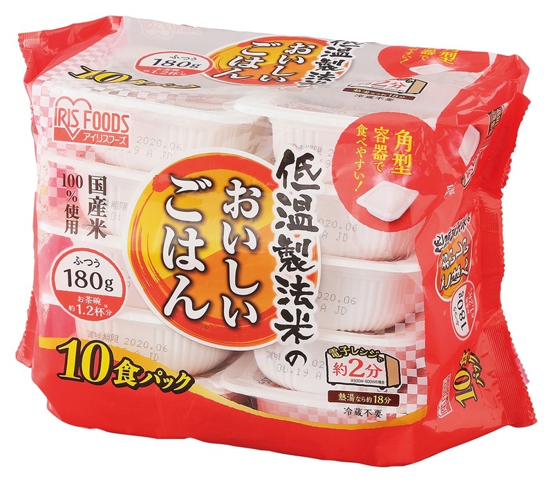 低温製法米のおいしいごはん180g×10食パック※軽減税率対象商品