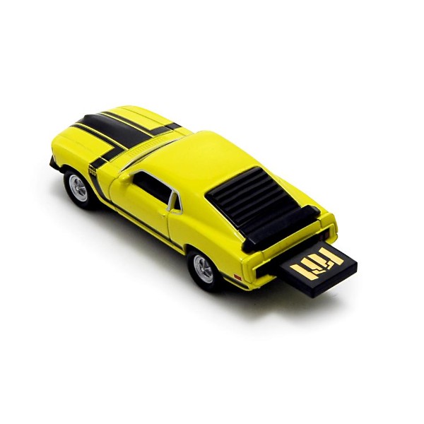 AutoDrive USBメモリ 8GB/1970 Ford Mustang(イエロー)