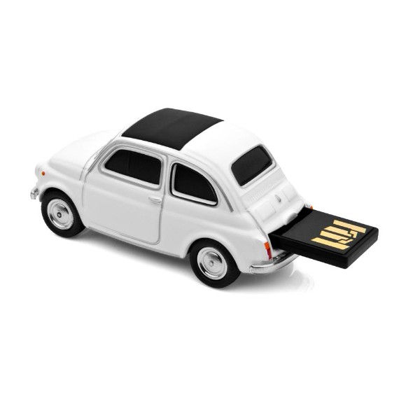 AutoDrive USBメモリ 8GB/Fiat 500 Old(ホワイト)