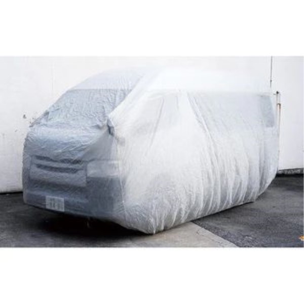 アジャスト 不織布 カーカバー 大型ワゴン車用 グレー