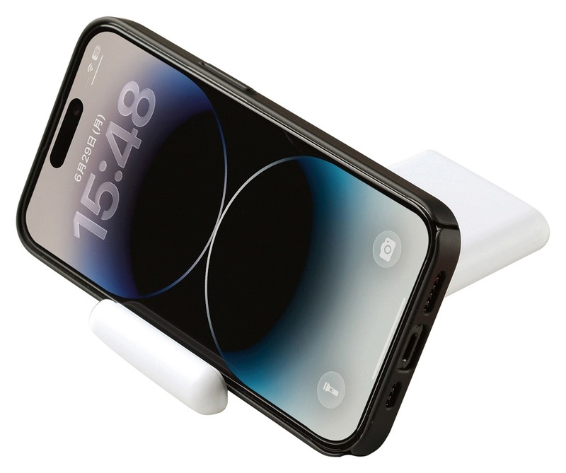 クリーナー付スマホスタンド