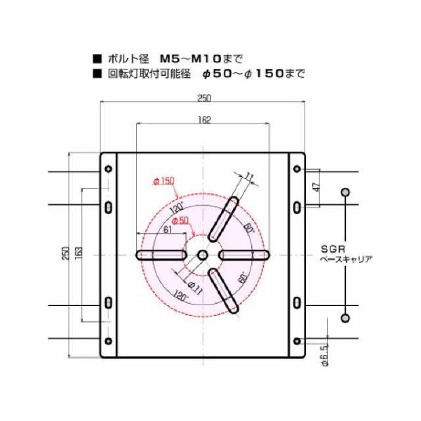 SGR専用パーツ 回転灯アタッチメント