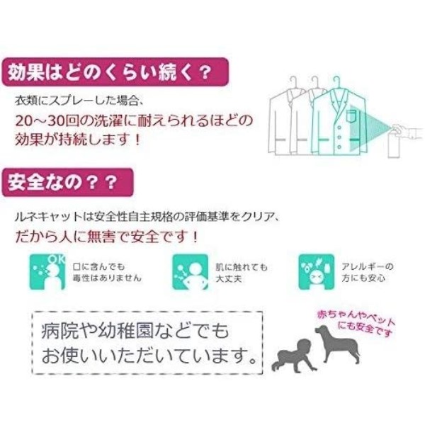 【バラ単位】光触媒スプレー ルネキャット180ml