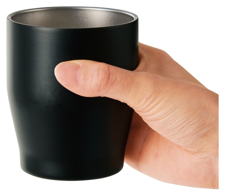 真空ステンレスカラータンブラー350ml(ブラック)