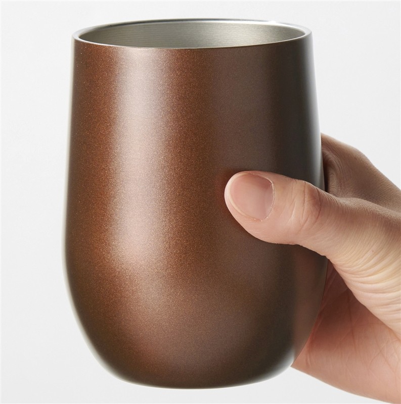 真空ステンレスサーモタンブラー390ml1個(モカブラウン)