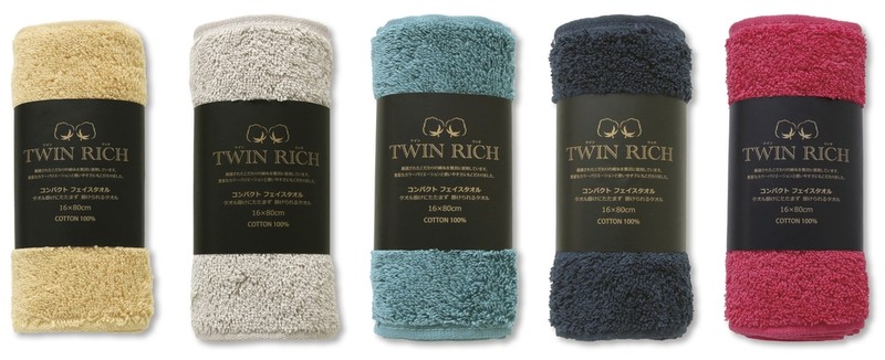 ツインリッチコンパクトフェイスタオル1枚