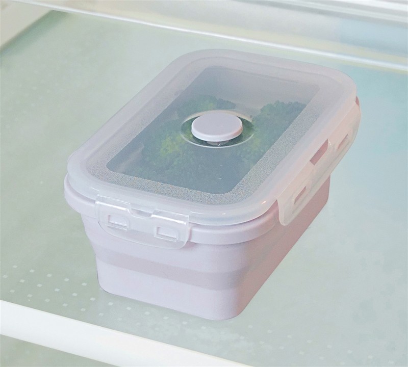 折りたたみシリコン保存容器550ml