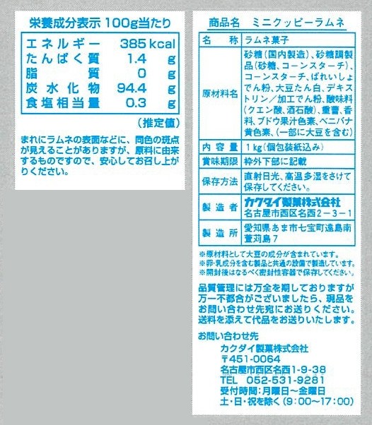 キャラクターバッグ付駄菓子5点