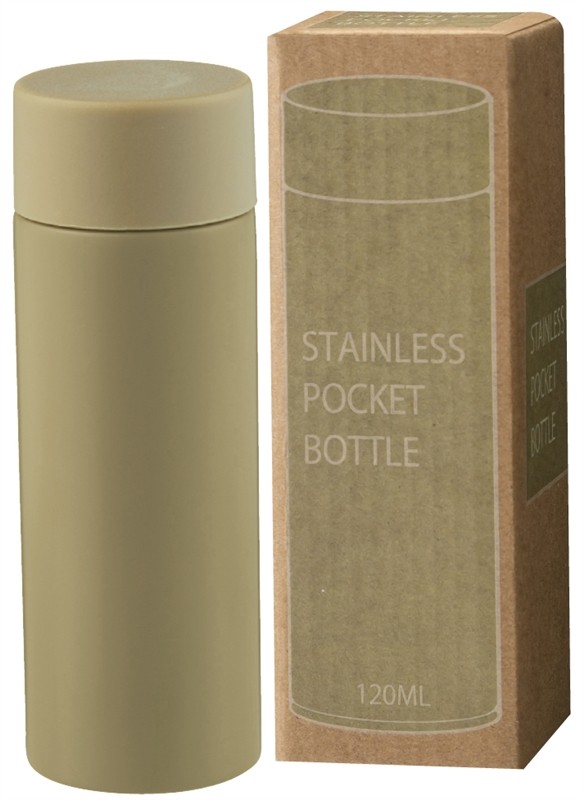 真空ステンレスサーマルポケットボトル120ml(モカ)