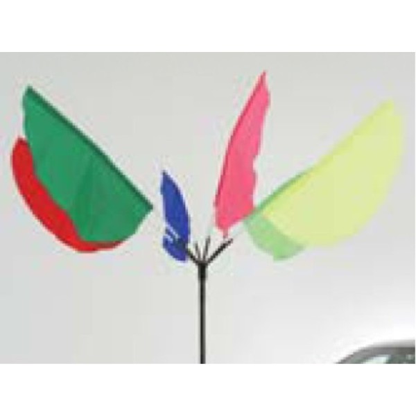 パピヨン 旗1枚+パイプ1本付き(1セット) 無地