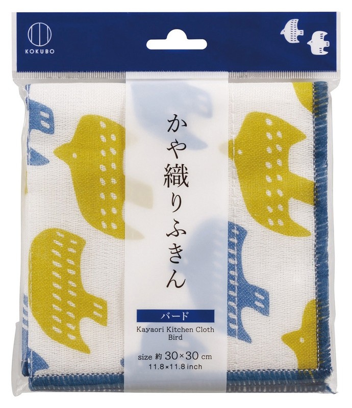 かや織ふきん1枚(バード)