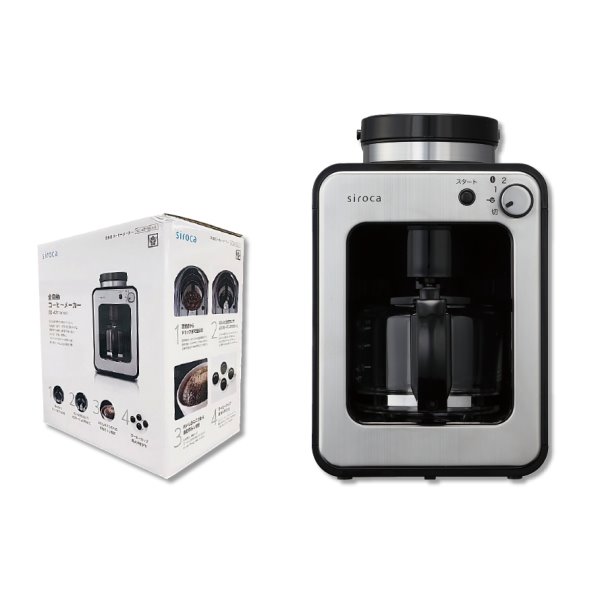 siroca 全自動コーヒーメーカー(ガラスサーバー)