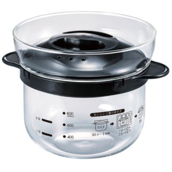 HARIO ガラスのレンジご飯釜1〜2合