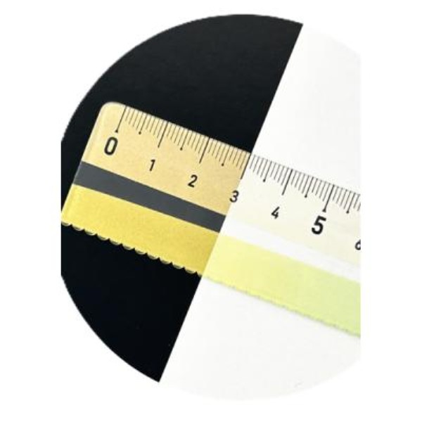 メモリが見やすい 色づく定規 15cm1個