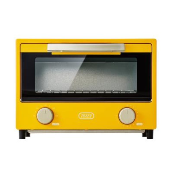 Toffy 遠赤ヒーターオーブントースター 1台(カナリアイエロー)