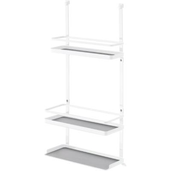 tower レンジフード調味料ラック3段(ホワイト)