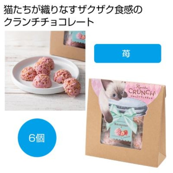 ベビーミャオ にゃんこクランチチョコ 苺※軽減税率対象商品