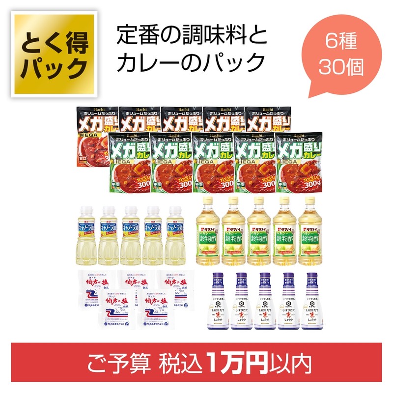 とく得パック 調味料&カレー30個※軽減税率対象商品
