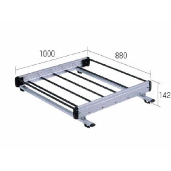 ルーフキャリア 軽量物用 SBシリーズ(ルーフレール固定タイプ)