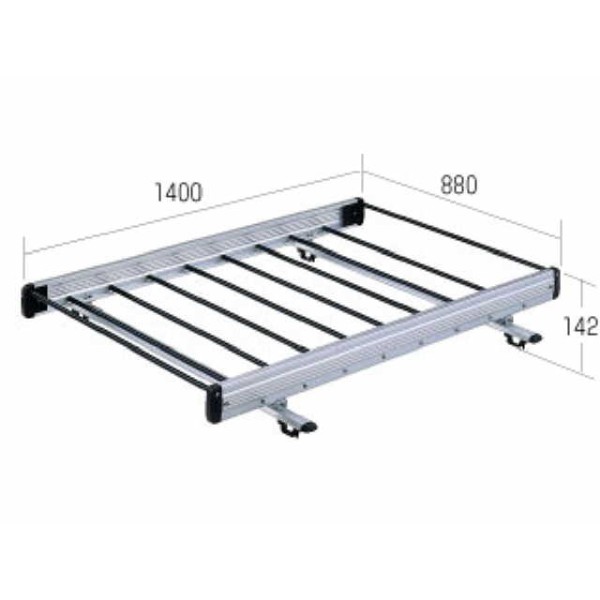 ルーフキャリア 軽量物用 SBシリーズ(ルーフレール固定タイプ)