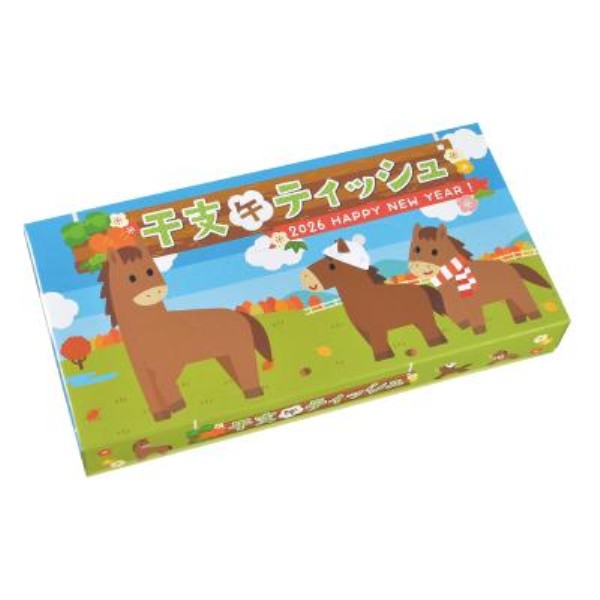 干支BOXティッシュ40W