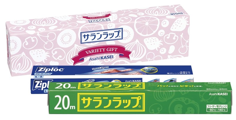 サランラップ(30cm×20m)&ジップロックフリーザーバッグ(L5枚)セット
