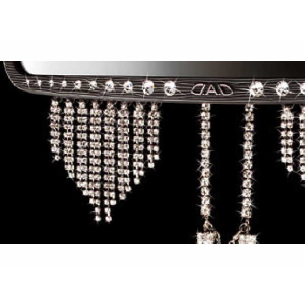 GARSON エグゼクティブミラーラインストーンワイドTypeグロス