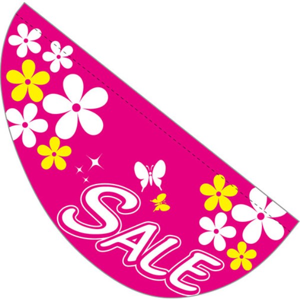 パピヨン 旗のみ(1枚) フラワー/ピンク