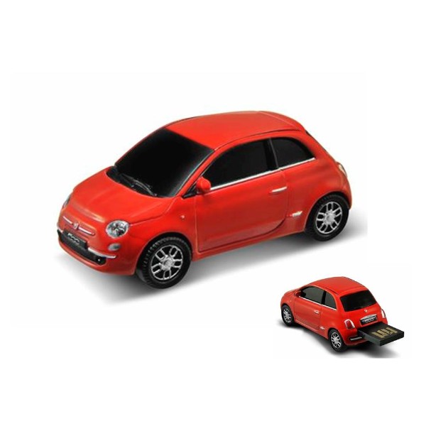 AutoDrive USBメモリ 8GB/2007 Fiat 500(レッド)