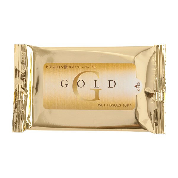 GOLDウェットティッシュ10枚 1個