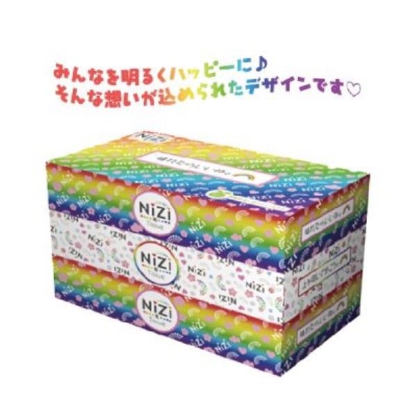 NIZI BOXティッシュ100W 3個パック