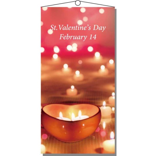 タペストリー(防炎)バレンタインキャンドル