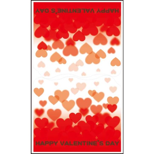 ウィンドウステッカー ハート 縦長タイプ