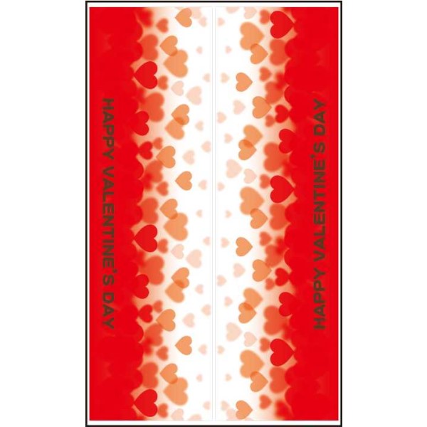 ウィンドウステッカー ハート 横長タイプ