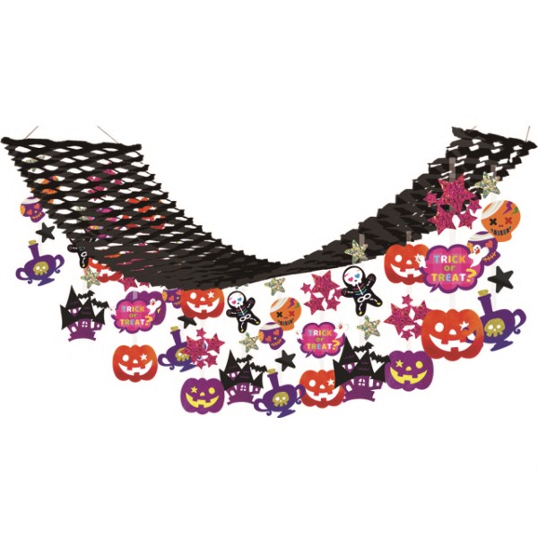 ガイコツハロウィンプリーツハンガー