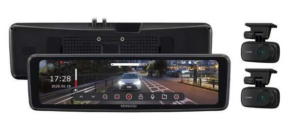 ドライブレコーダー2カメラ ルームミラー型 バンド/専用共通