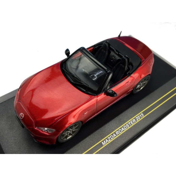1/43ダイキャストカー / マツダ ニューロードスター 2015 ソウルレッドプレミアムメタリック (オープン)