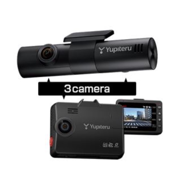 ユピテル ドライブレコーダー 3カメラ 直結駐車監視