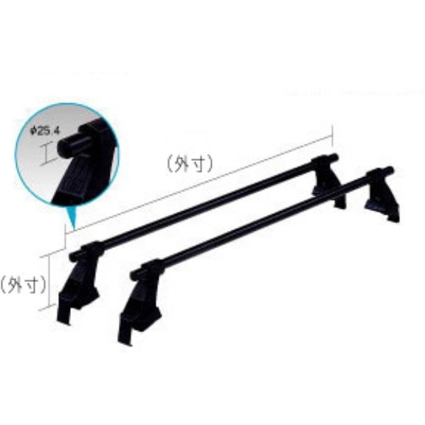 ルーフキャリア 長尺物・回転灯用 SGRシリーズ(軽トラック回転灯用、専用タイプ)キャリートラック DA63T 65T系