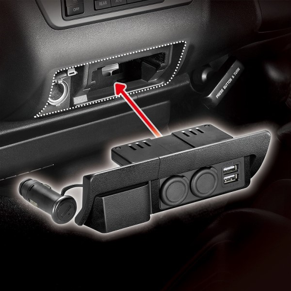 増設電源ユニット ハイエースH200系用プレミアム ブラック