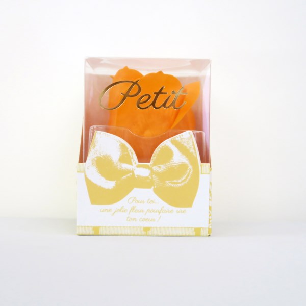 花のカタチの入浴剤 プチ オレンジ