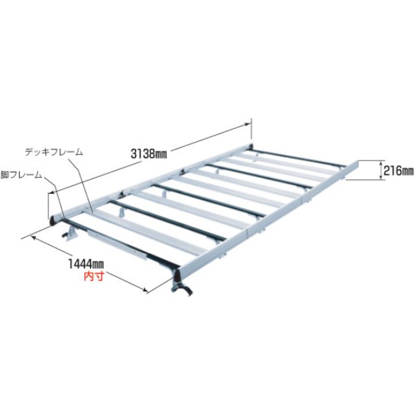 ルーフキャリア 重量物用 SAシリーズ(専用タイプ)NV350 キャラバン コモ E26系 標準ルーフ
