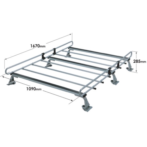 ルーフキャリア ZMシリーズ(6本脚、雨ドイ挟み込みタイプ)NV200 (旧型車)