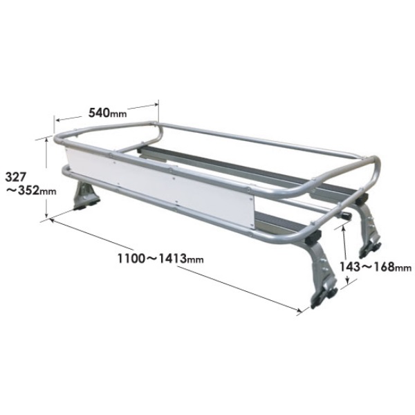 ルーフキャリア ZMシリーズ(4本脚、雨ドイ挟み込みタイプ)アクティトラック タウンエース ライトエース