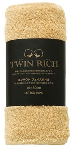 ツインリッチコンパクトフェイスタオル1枚