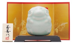 開運干支 未青磁(豆)