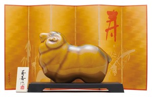 開運干支 未あめ釉(大)