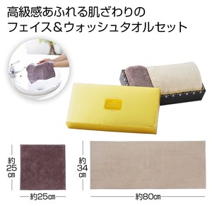プレミアム フェイス&ウォッシュタオル