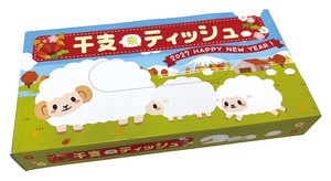 干支BOXティッシュ40W